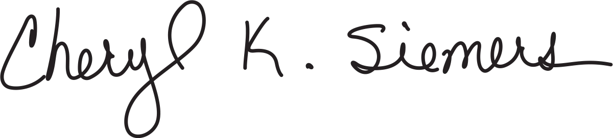 Cheryl K. Siemers signature